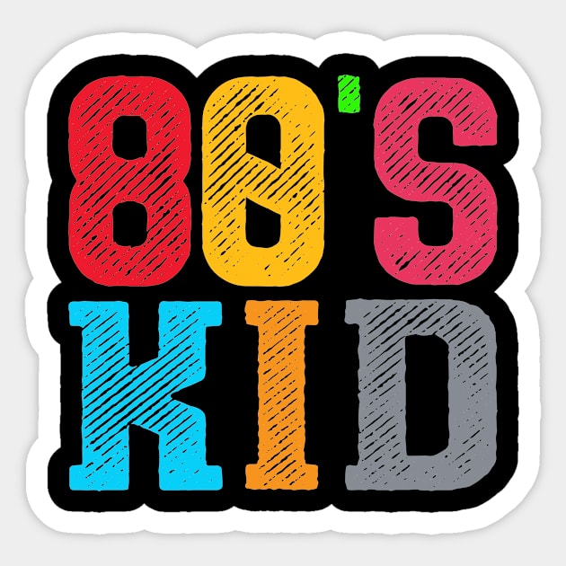 80's Kid Costume Vintage Retro Sticker by Firesquare